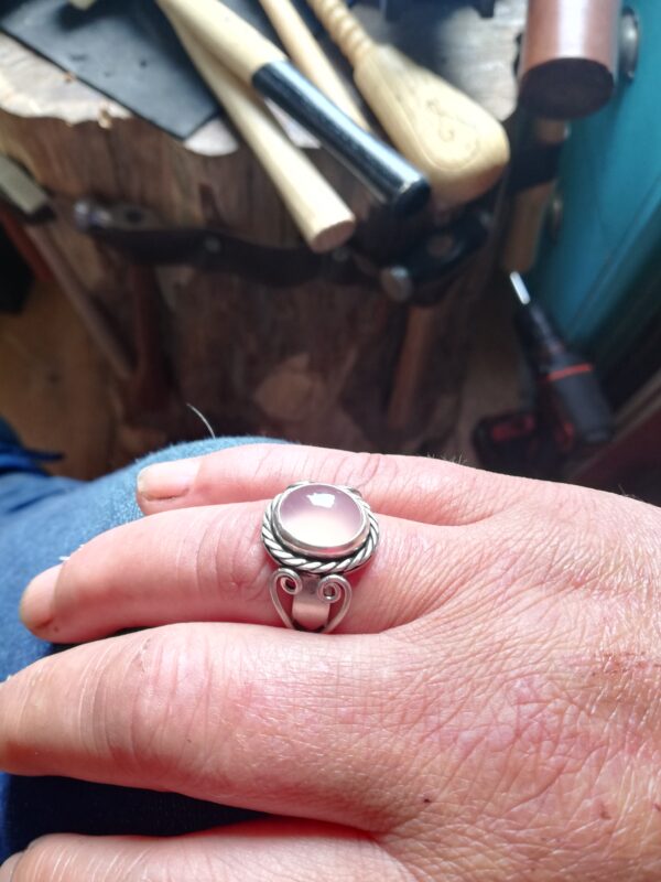 Ring met Rozenkwarts - Afbeelding 2